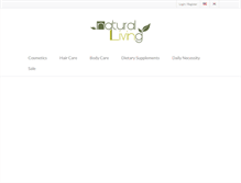 Tablet Screenshot of naturallivingshop.com